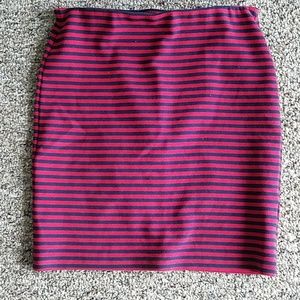 Stretchy Striped Skirt